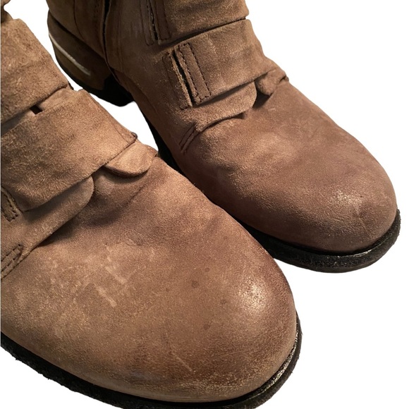 A.S. 98 Traver Tobacco Suede Leather Ankle Bootie Boots Size 38 - Picture 7 of 16